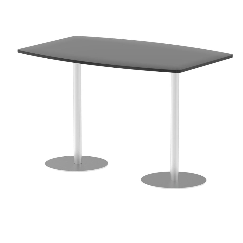 Office Italia High Gloss Boardroom Table for Meetings by Dynamic Black 180 Wide 475mm High