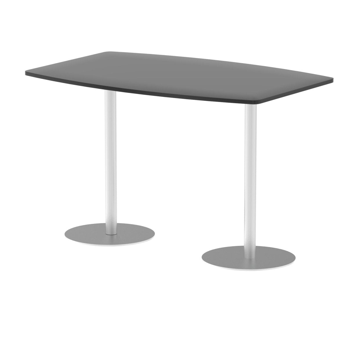 Office Italia High Gloss Boardroom Table for Meetings by Dynamic Black 180 Wide 475mm High