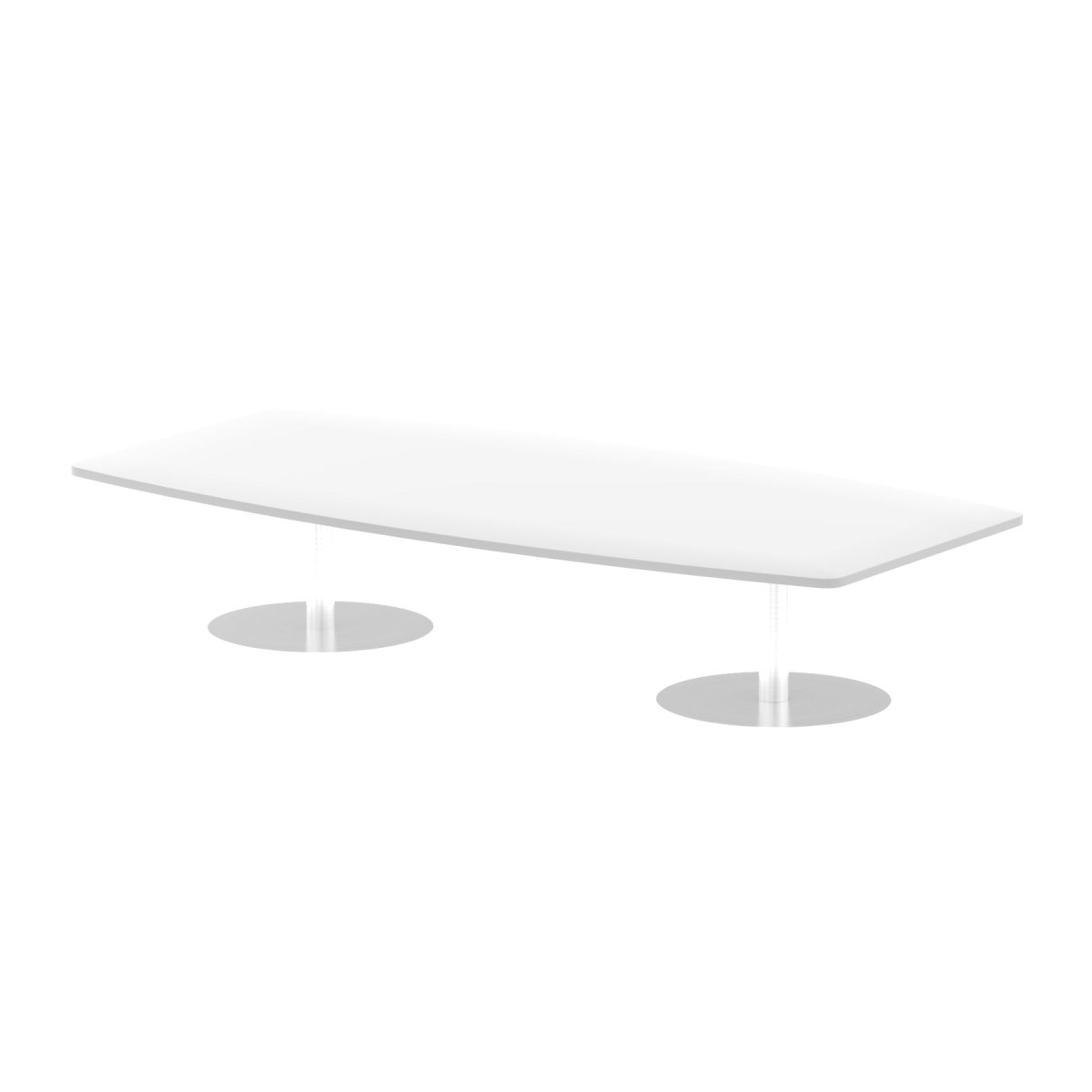 Office furniture italia-high-gloss-boardroom-table Dynamic  White 240 Wide 725mm High