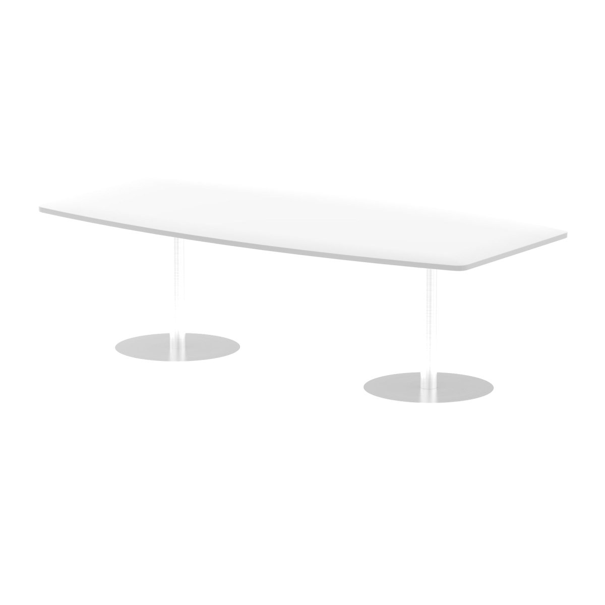 Office furniture italia-high-gloss-boardroom-table Dynamic  White 240 Wide 1145mm High