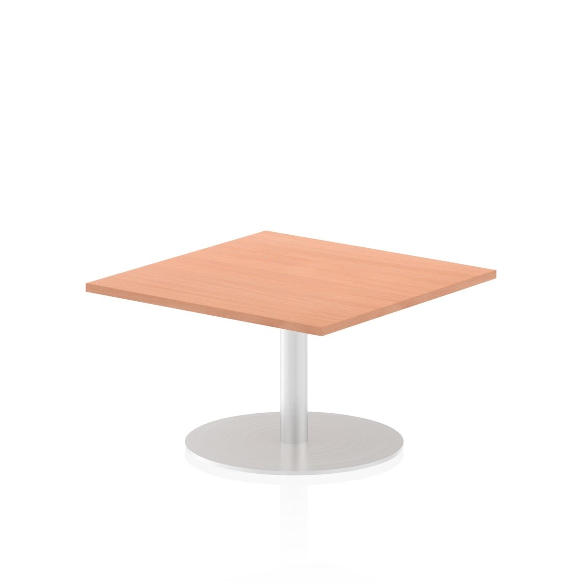Office furniture italia-square-poseur-table Dynamic  Walnut 60 Wide 725mm High