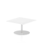 Office furniture italia-square-poseur-table Dynamic  White 100 Wide 725mm High