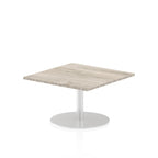 Office furniture italia-square-poseur-table Dynamic  Walnut 80 Wide 725mm High