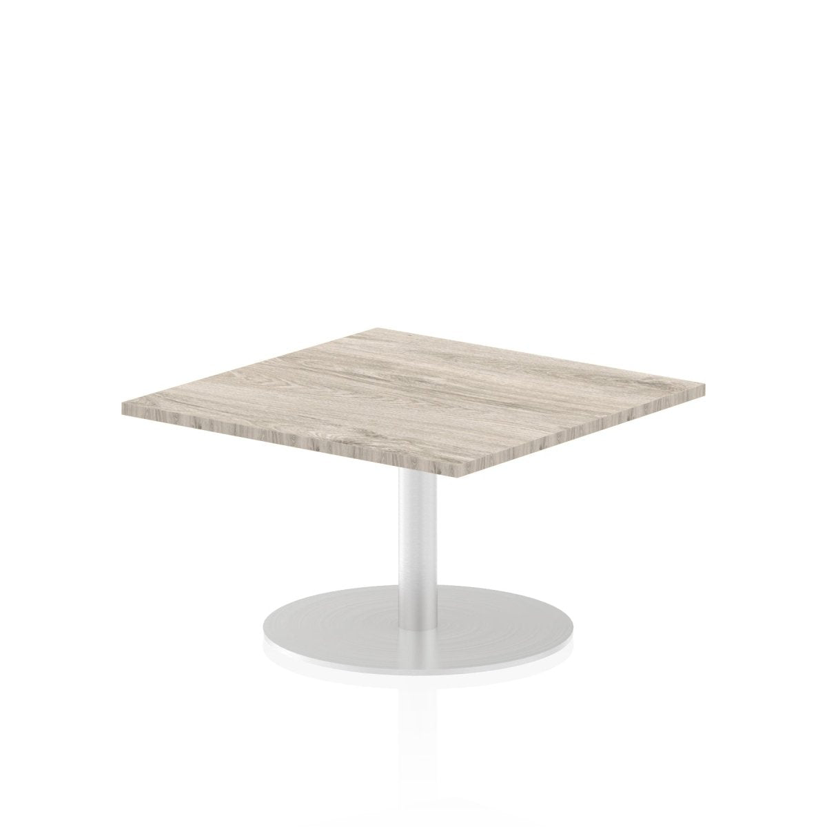 Office furniture italia-square-poseur-table Dynamic  Walnut 80 Wide 725mm High