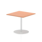 Office furniture italia-square-poseur-table Dynamic  Walnut 60 Wide 1145mm High