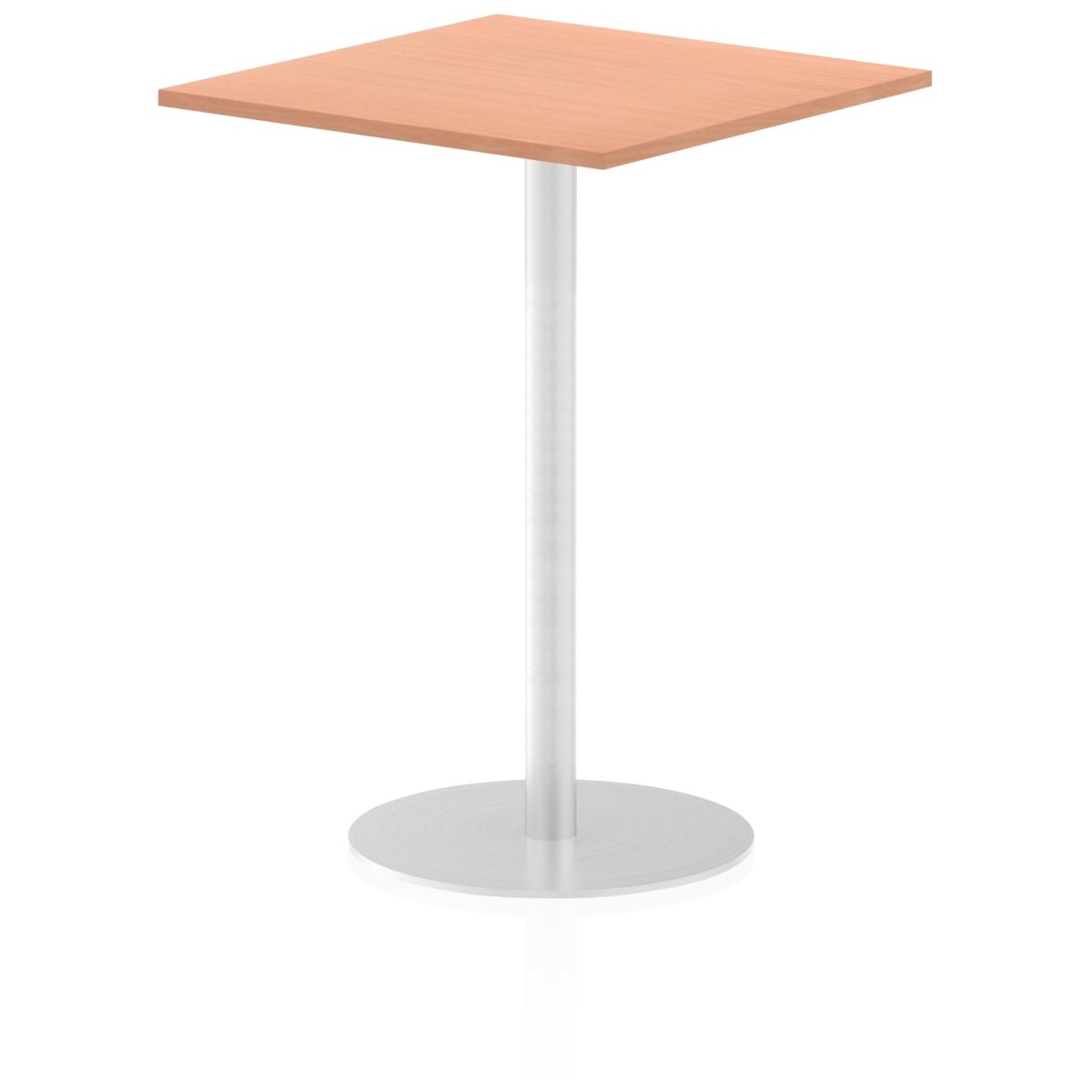Office furniture italia-square-poseur-table Dynamic  Walnut 60 Wide 475mm High