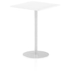 Office furniture italia-square-poseur-table Dynamic  White 100 Wide 475mm High