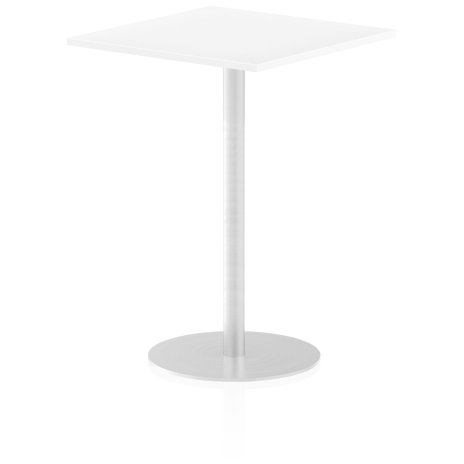 Office furniture italia-square-poseur-table Dynamic  White 100 Wide 475mm High