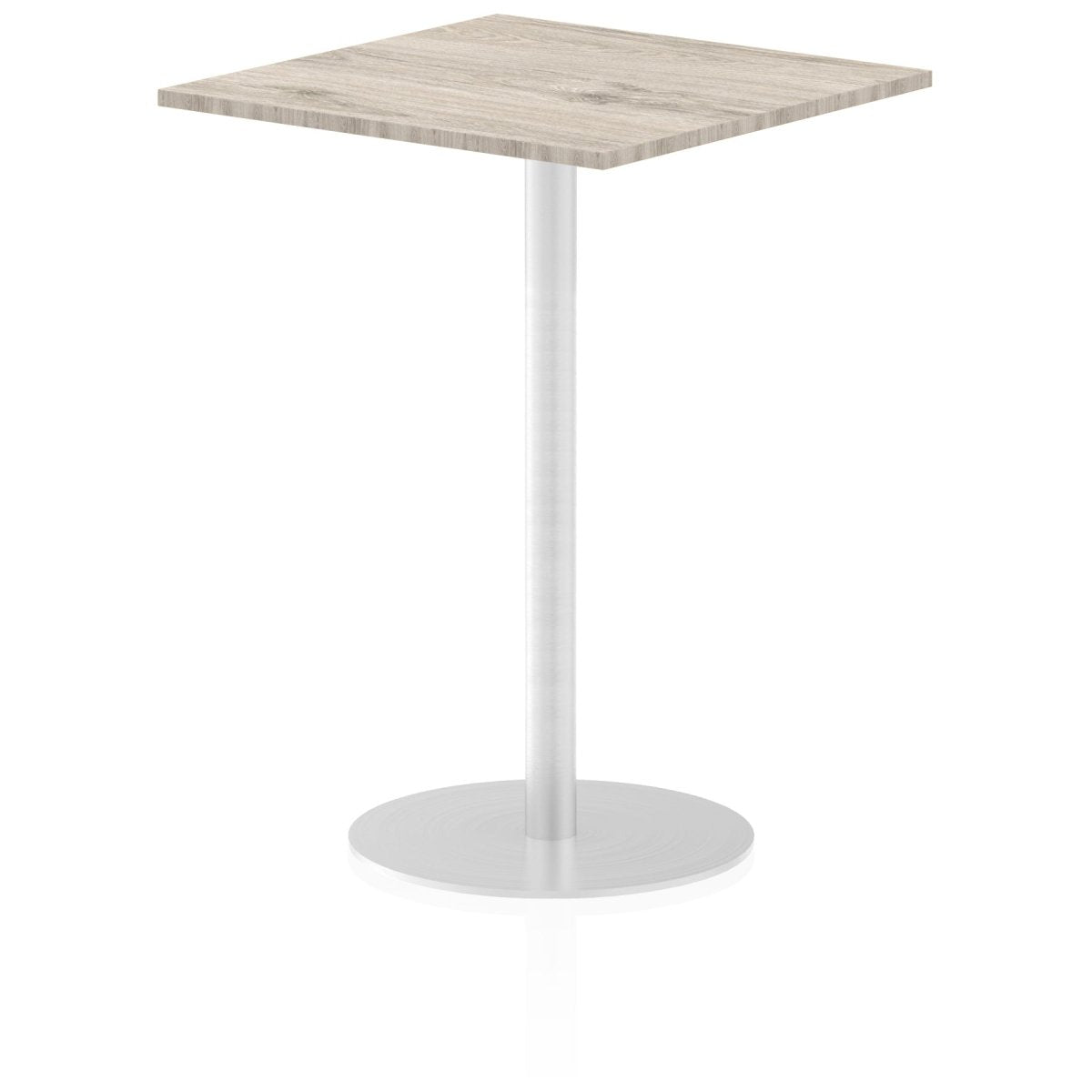 Office furniture italia-square-poseur-table Dynamic  Walnut 80 Wide 475mm High
