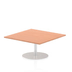 Office furniture italia-square-poseur-table Dynamic  Beech 60 Wide 725mm High