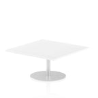 Office furniture italia-square-poseur-table Dynamic  Grey Oak 100 Wide 725mm High