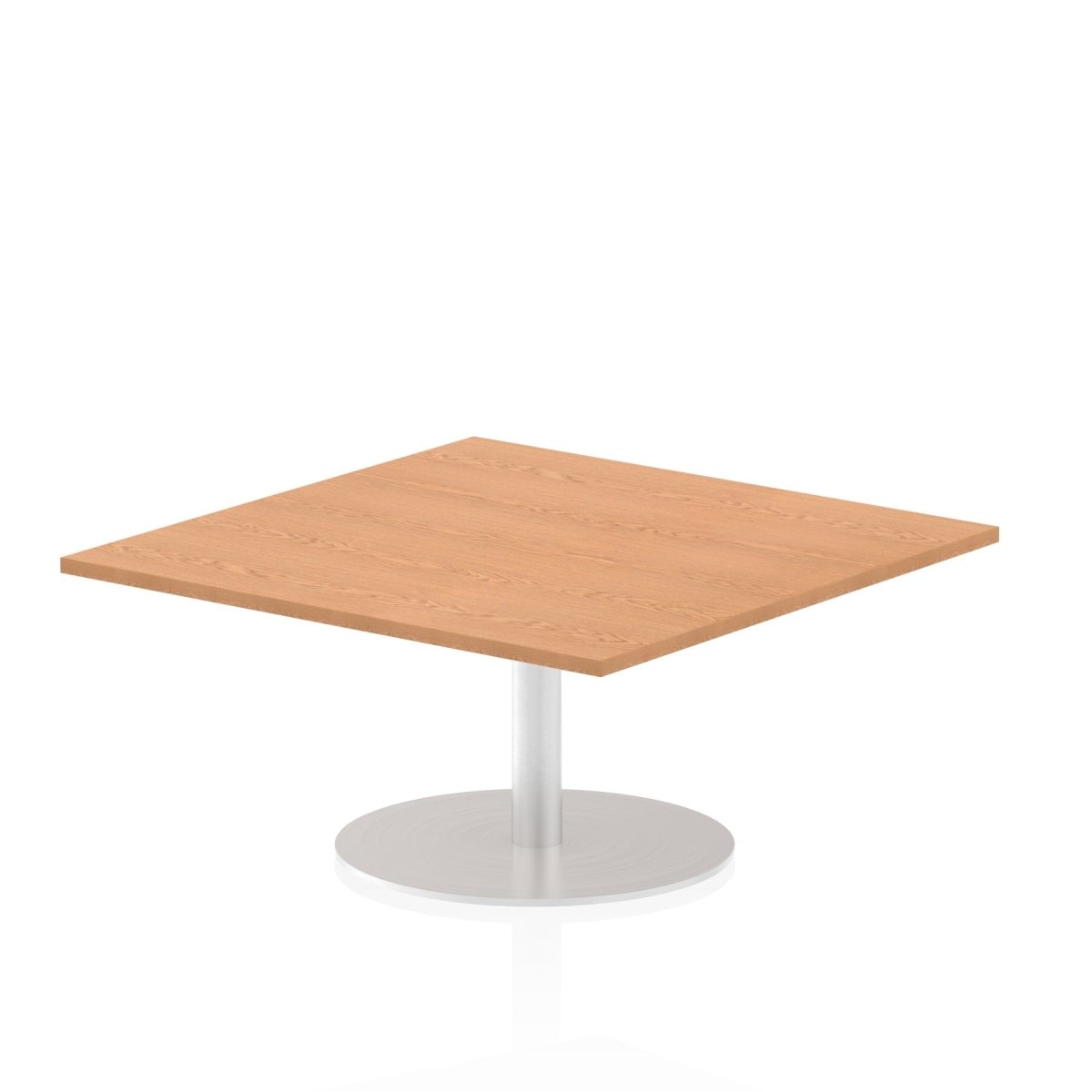 Office furniture italia-square-poseur-table Dynamic  Grey Oak 60 Wide 725mm High
