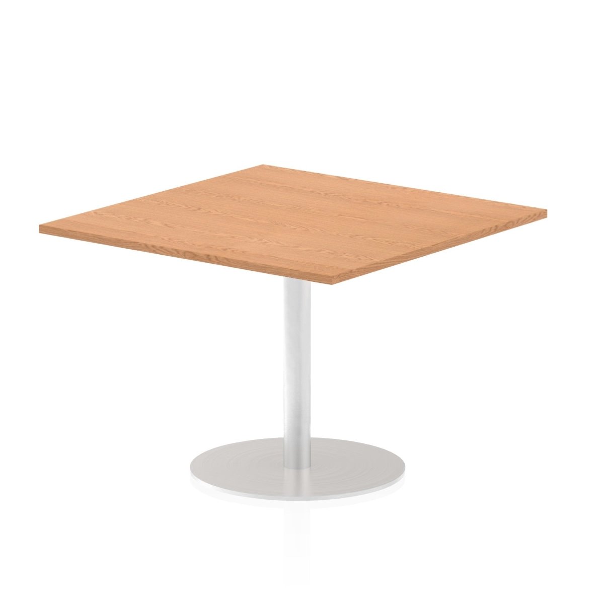 Office furniture italia-square-poseur-table Dynamic  Grey Oak 60 Wide 1145mm High
