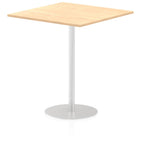 Office furniture italia-square-poseur-table Dynamic  Beech 100 Wide 475mm High