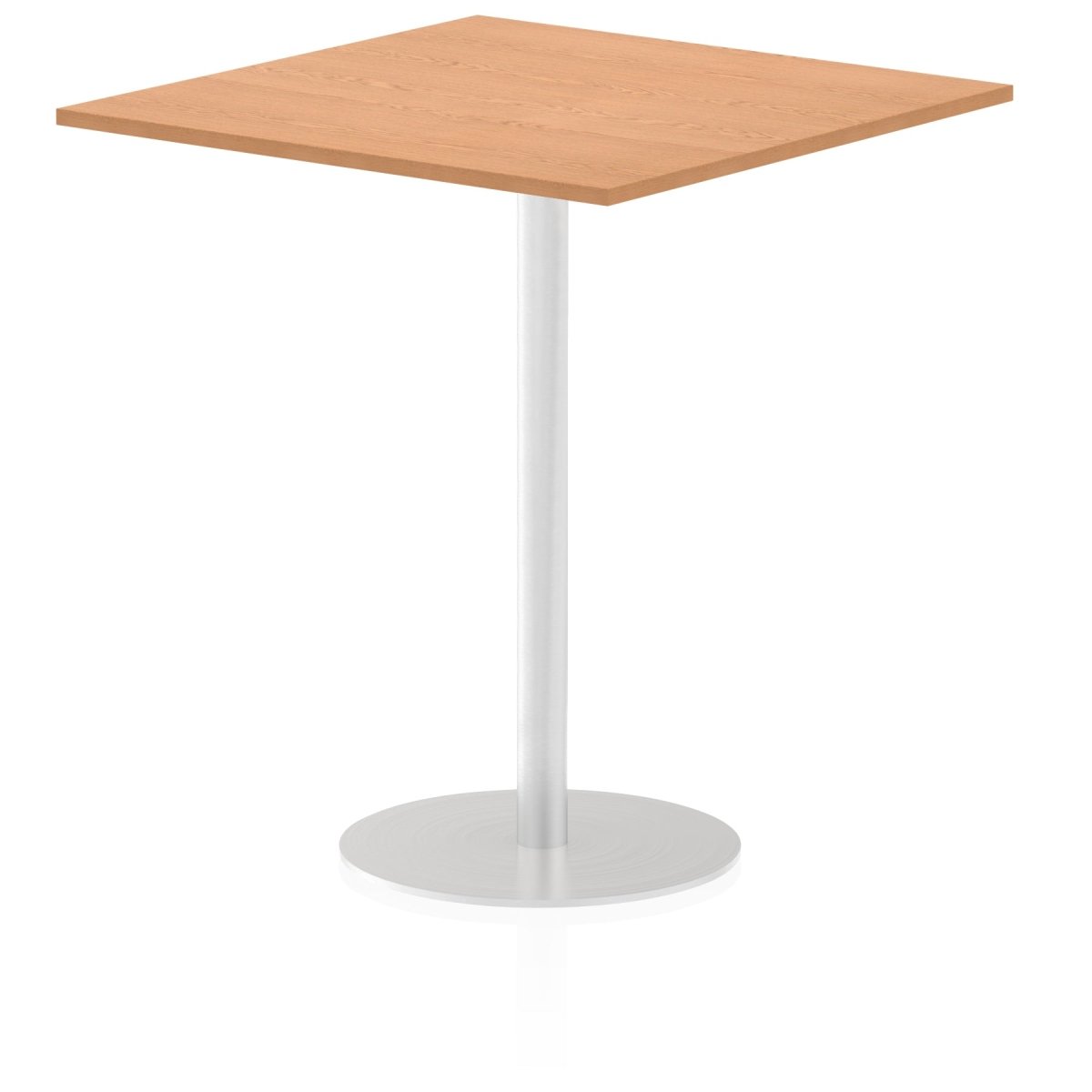 Office furniture italia-square-poseur-table Dynamic  Grey Oak 60 Wide 475mm High