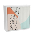 Colourful Tambour cupboard office furniture funky fun