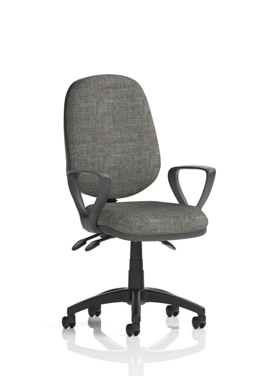 Office furniture eclipse-plus-iii-operator-chair Dynamic  Black Fabric  Matching Bespoke Colour With Loop Arms