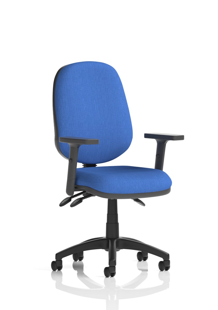 Office furniture eclipse-plus-iii-operator-chair Dynamic  Blue Fabric  Matching Bespoke Colour With Loop Arms