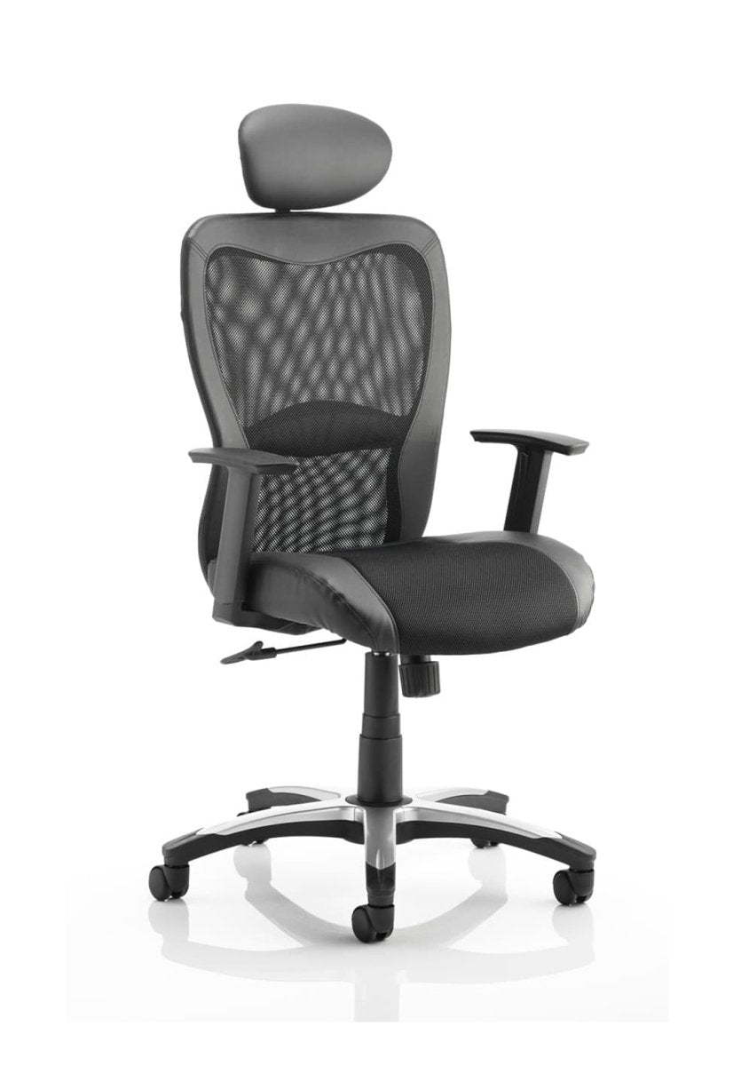 Office Chair Victor II Mesh Back Executive with Arms None  With Height Adjustable Arms 
