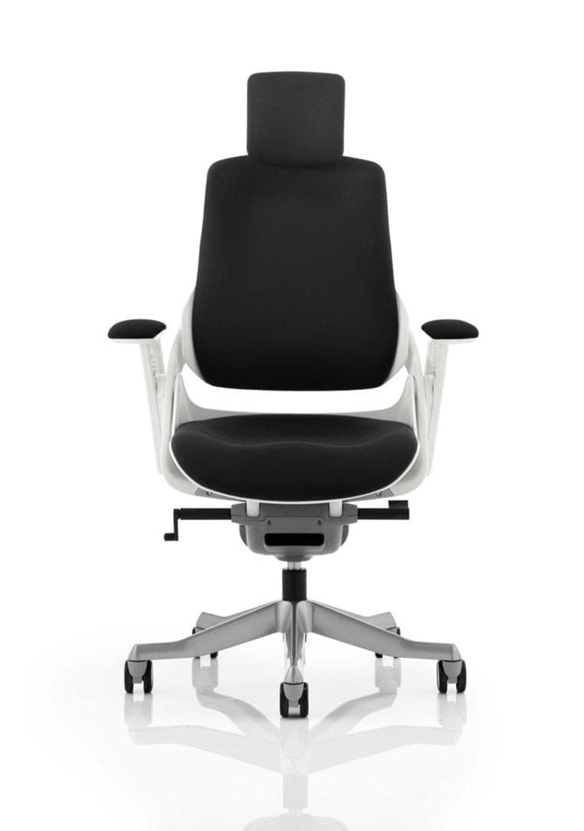 Office furniture zure-executive-chair-with-white-shell Dynamic  Elastomer Gel Grey Colour Elastomer Gel Grey 