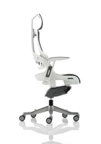 Office furniture zure-executive-chair-with-white-shell Dynamic  Elastomer Gel Orange Colour Elastomer Gel Orange 
