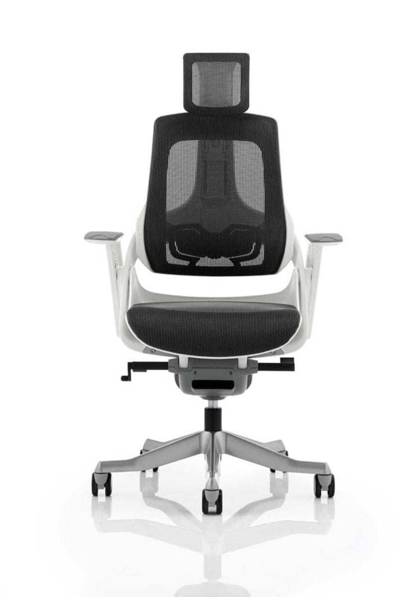 Office furniture zure-executive-chair-with-white-shell Dynamic  Charcoal Mesh Colour Charcoal Mesh 