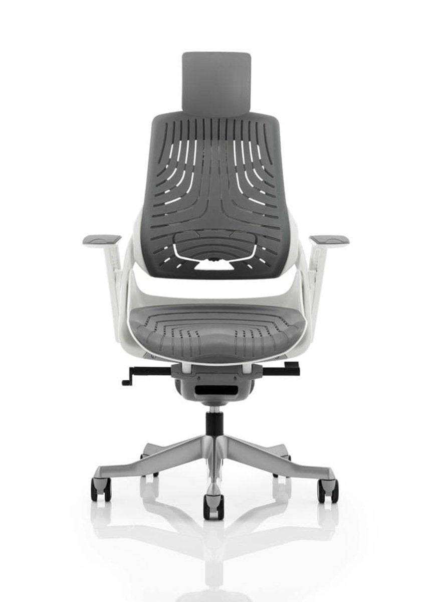 Office furniture zure-executive-chair-with-white-shell Dynamic  Bespoke Myrrh Green Fabric Colour Bespoke Myrrh Green 