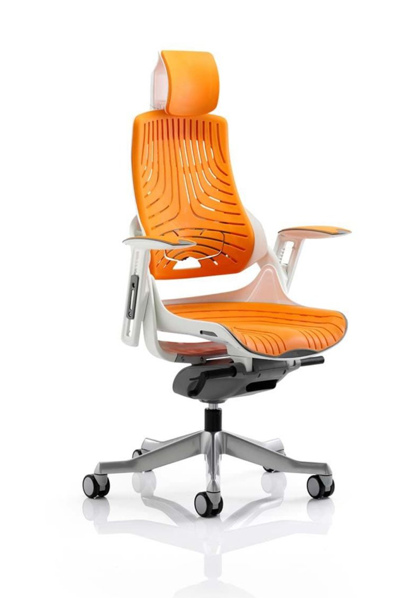 Office furniture zure-executive-chair-with-white-shell Dynamic  Bespoke Senna Yellow Fabric Colour Bespoke Senna Yellow 