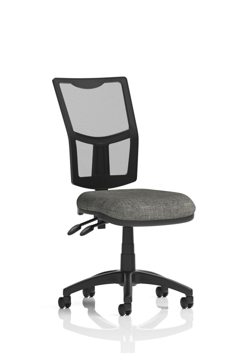 eclipse-plus-ii-mesh-back-operator-chair Dynamic  Black Fabric With Height Adjustable Arms   No Draughtsman Kit