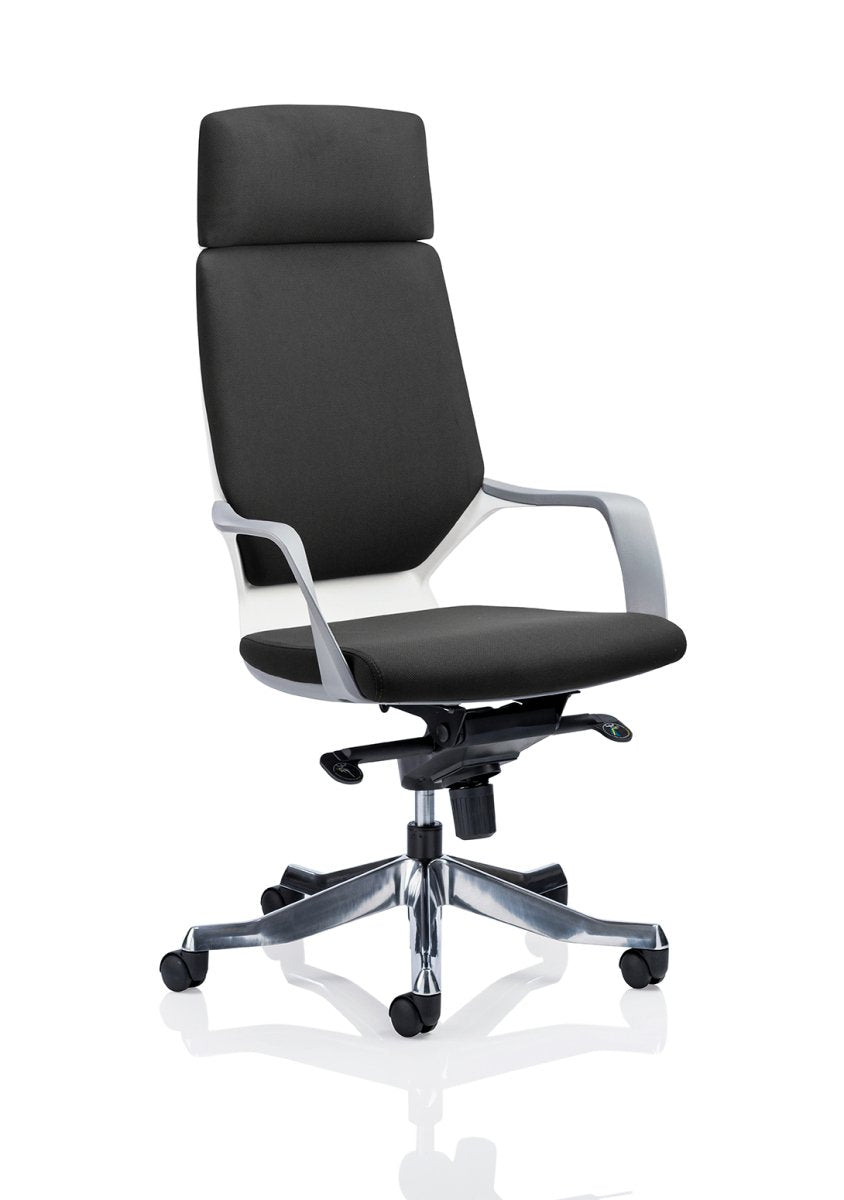 Xenon High Back Executive Office Chair with Arms Black Fabric   