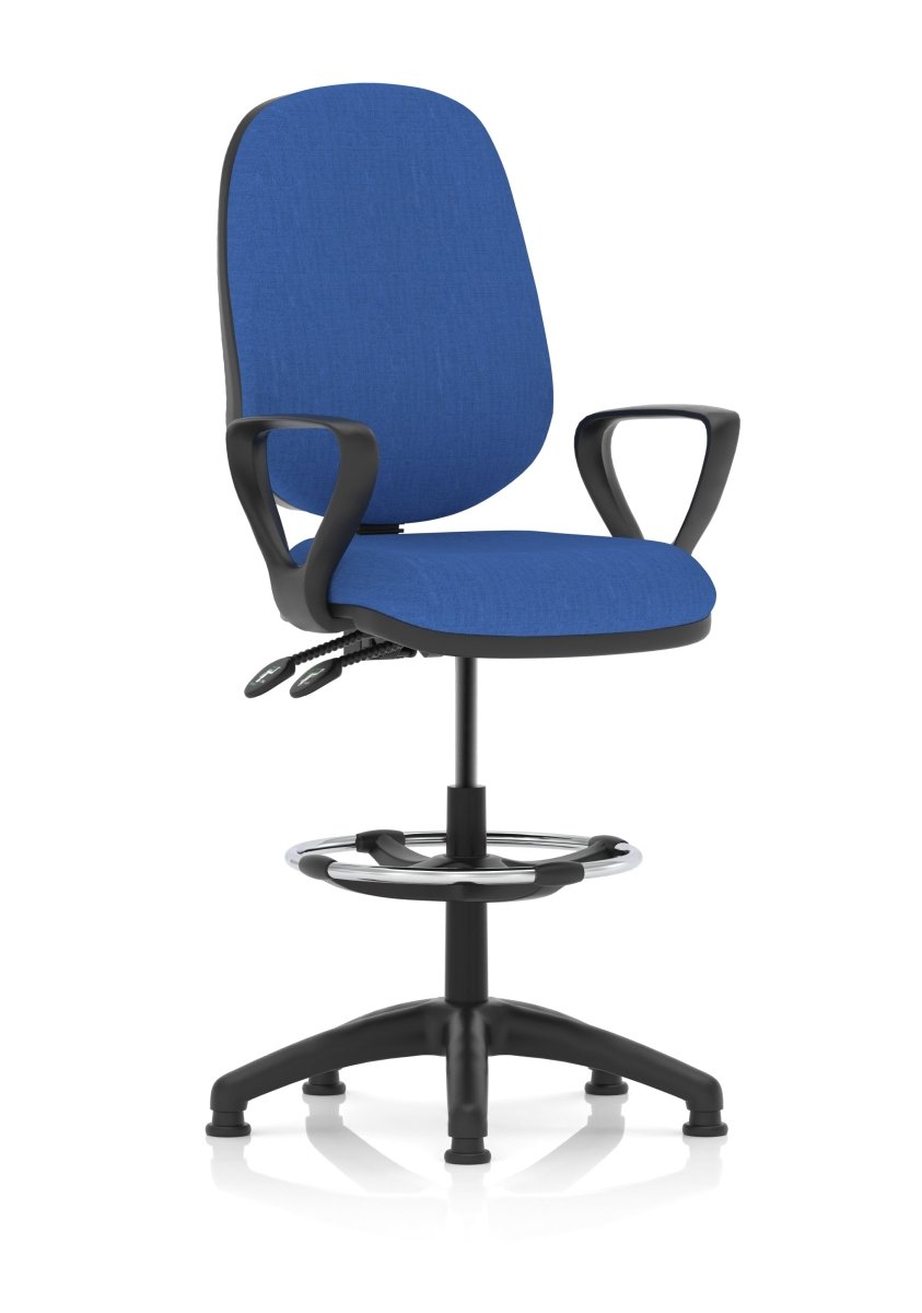 Office furniture eclipse-plus-ii-operator-chair-with-hi-rise-draughtsman-kit Dynamic  Black Leather  None 