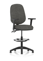 Office furniture eclipse-plus-ii-operator-chair-with-hi-rise-draughtsman-kit Dynamic  Charcoal Fabric  None 