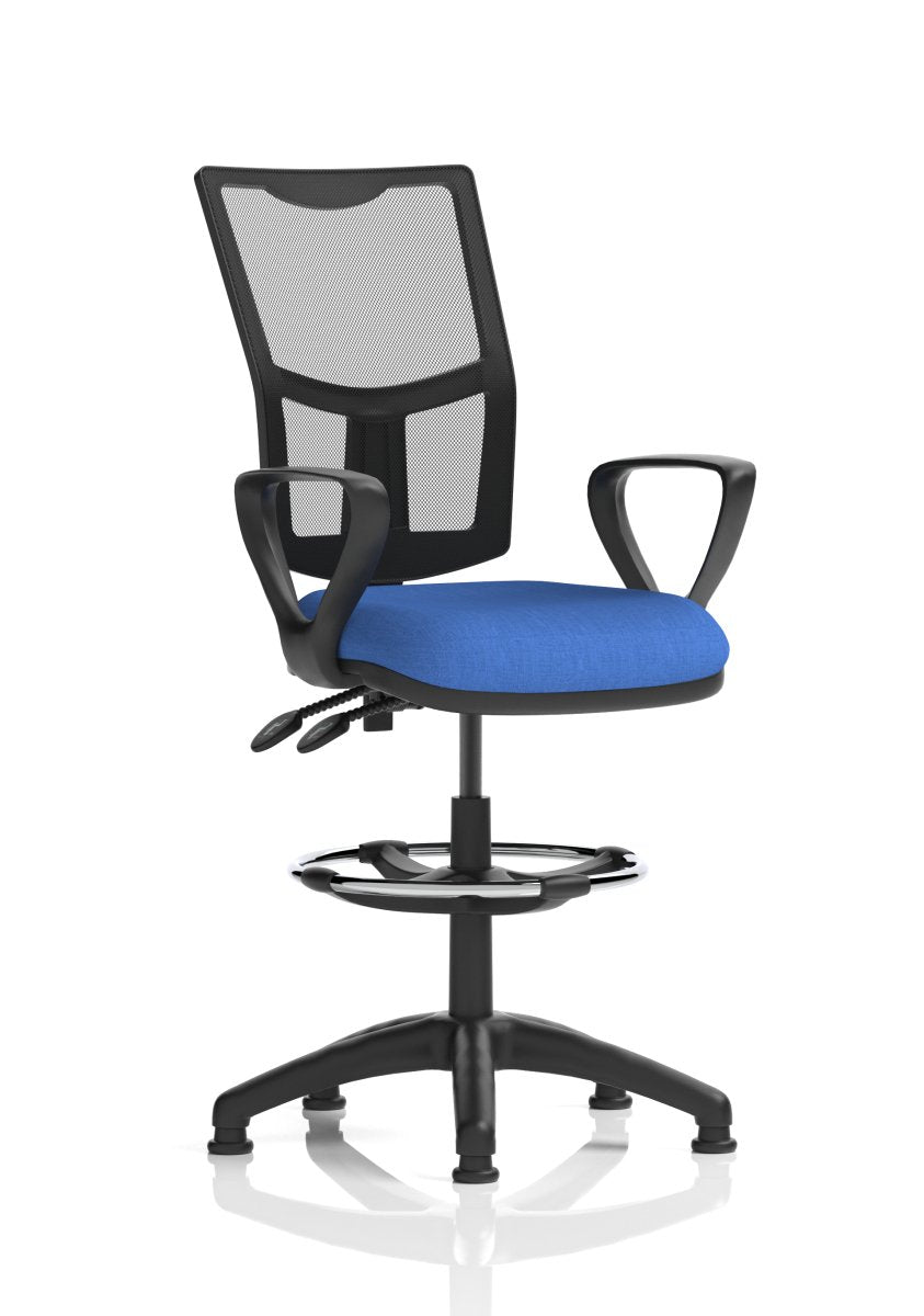 eclipse-plus-ii-mesh-back-operator-chair Dynamic  Bespoke Maringa Teal With Loop Arms   No Draughtsman Kit