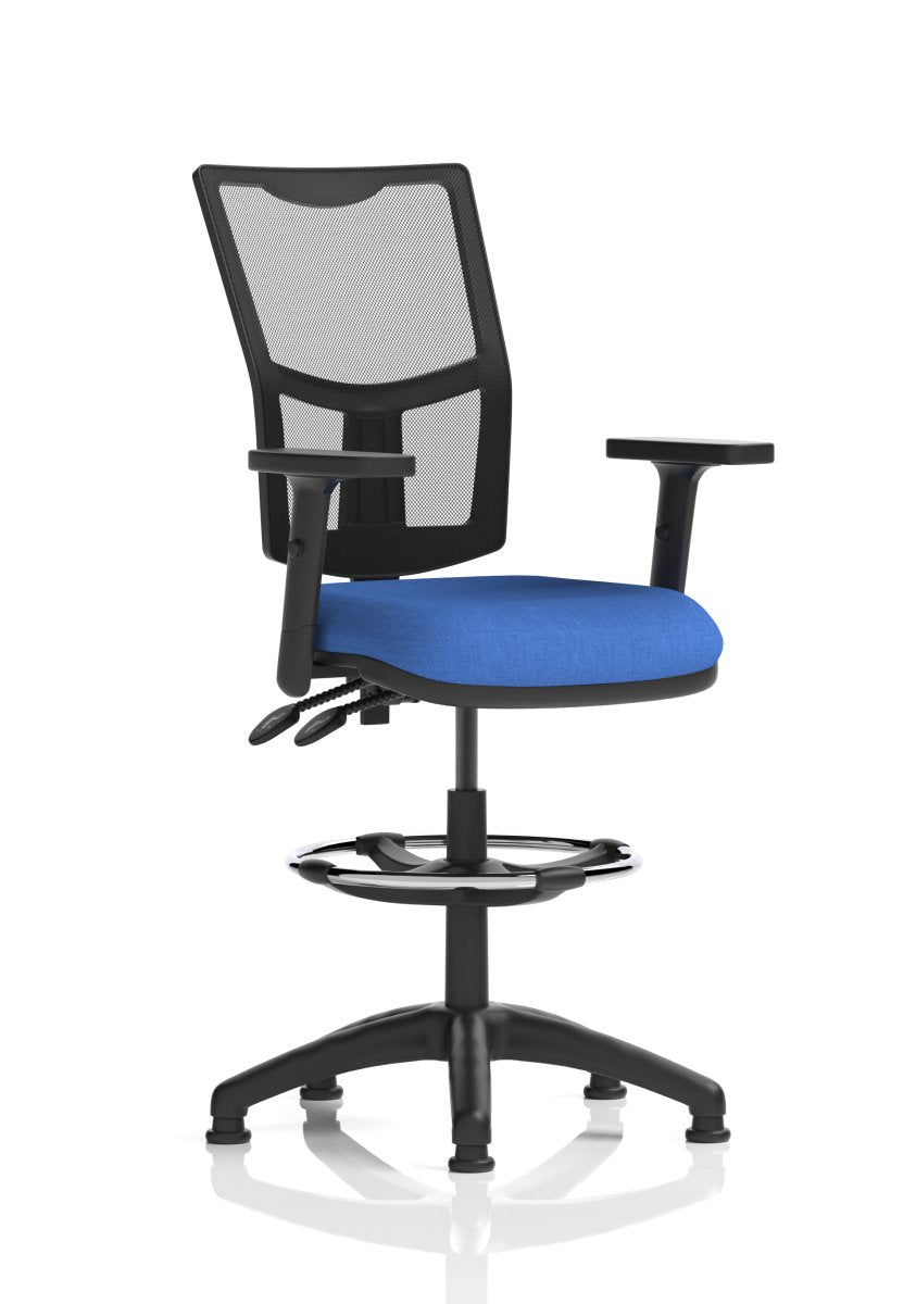 eclipse-plus-ii-mesh-back-operator-chair Dynamic  Bespoke Ginseng Chilli Height Adjustable Arms   No Draughtsman Kit