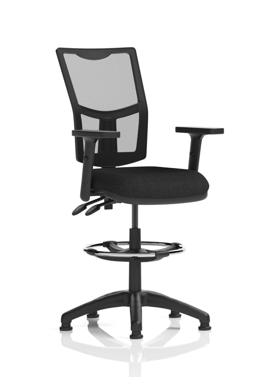 eclipse-plus-ii-mesh-back-operator-chair Dynamic  Bespoke Senna Yellow With Height Adjustable Arms   No Draughtsman Kit