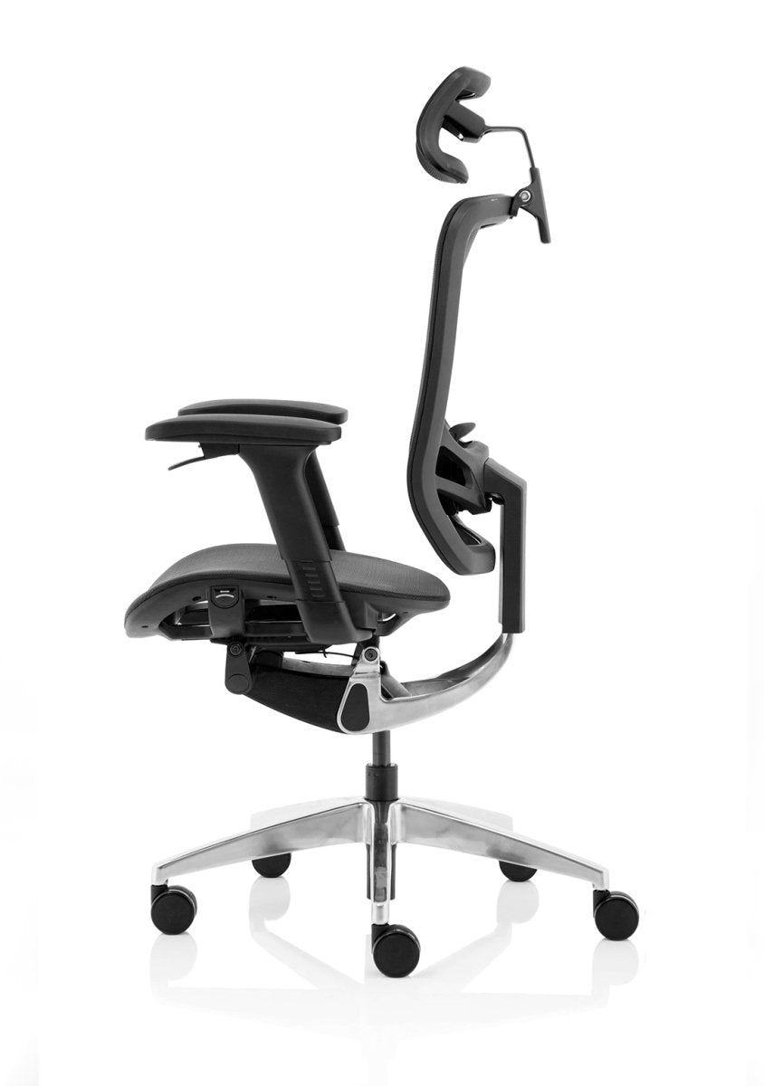 Office furniture ergo-click Dynamic  Mesh & Bespoke Myrrh Green Fabric  No headrest 