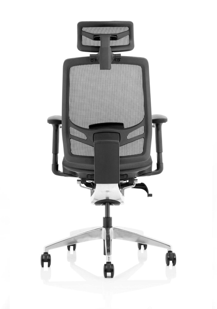 Office furniture ergo-click Dynamic  Mesh & Bespoke Stevia Blue Fabric  No headrest 