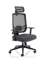 Office furniture ergo-twist Dynamic  Mesh & Bespoke Senna Yellow Fabric  No Headrest 