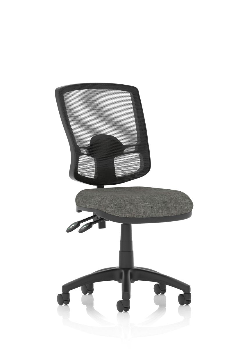 Office furniture eclipse-plus-ii-deluxe-mesh-back-operator-chair Dynamic  Charcoal Fabric  None No Draughtsman Kit