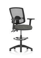 eclipse-plus-ii-deluxe-mesh-back-operator-chair Dynamic  Charcoal Fabric  Height Adjustable Arms Draughtsman Kit