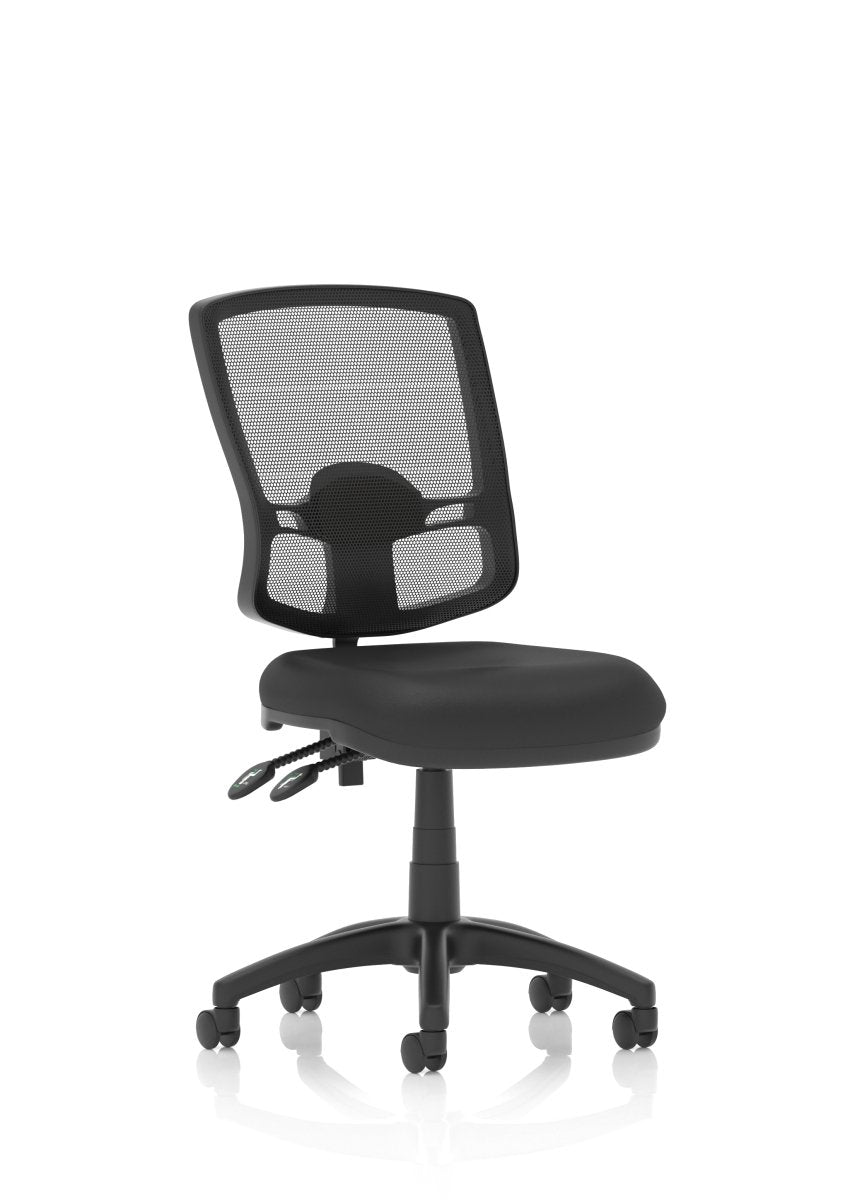 Office furniture eclipse-plus-ii-deluxe-mesh-back-operator-chair Dynamic  Black Leather  None No Draughtsman Kit