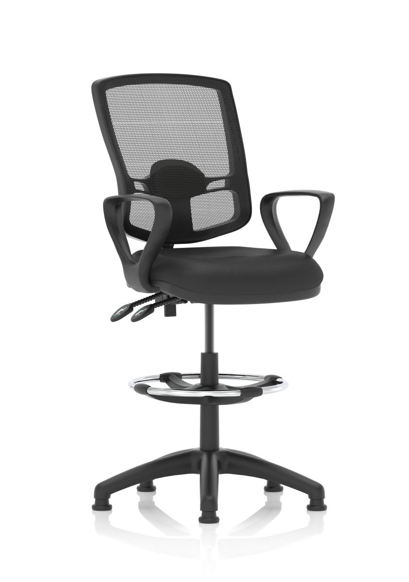 Office furniture eclipse-plus-ii-deluxe-mesh-back-operator-chair Dynamic  Bespoke Maringa Teal  None No Draughtsman Kit