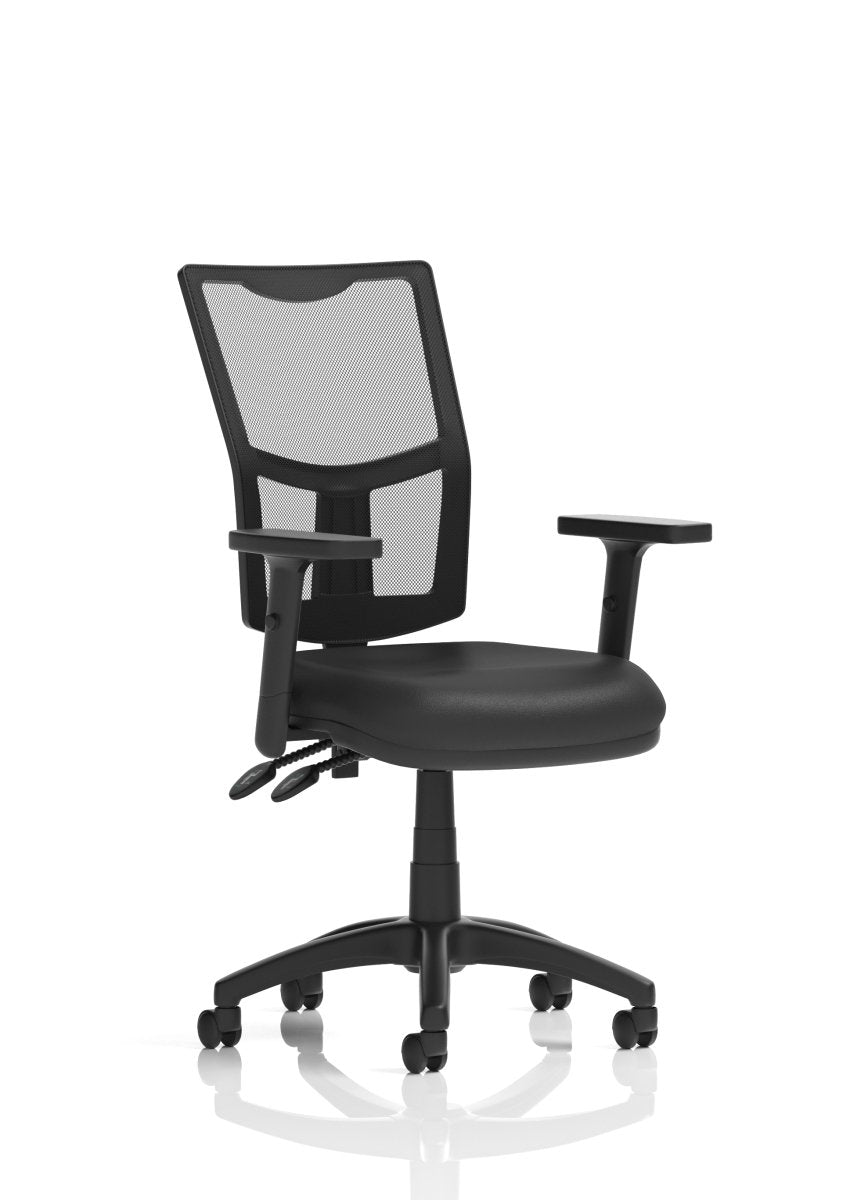 Office furniture eclipse-plus-ii-mesh-back-operator-chair Dynamic  Blue Fabric None   With Draughtsman Kit