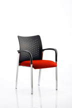 Office furniture academy-visitor-chair Dynamic  Bespoke Stevia Blue  No Arms Black Fabric
