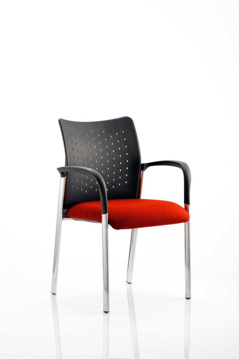 Office furniture academy-visitor-chair Dynamic  Bespoke Stevia Blue  No Arms Black Fabric