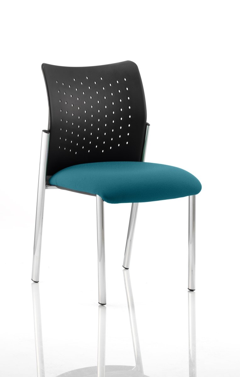 Office furniture academy-visitor-chair Dynamic  Bespoke Ginseng Chilli  With Arms Matching Bespoke Fabric
