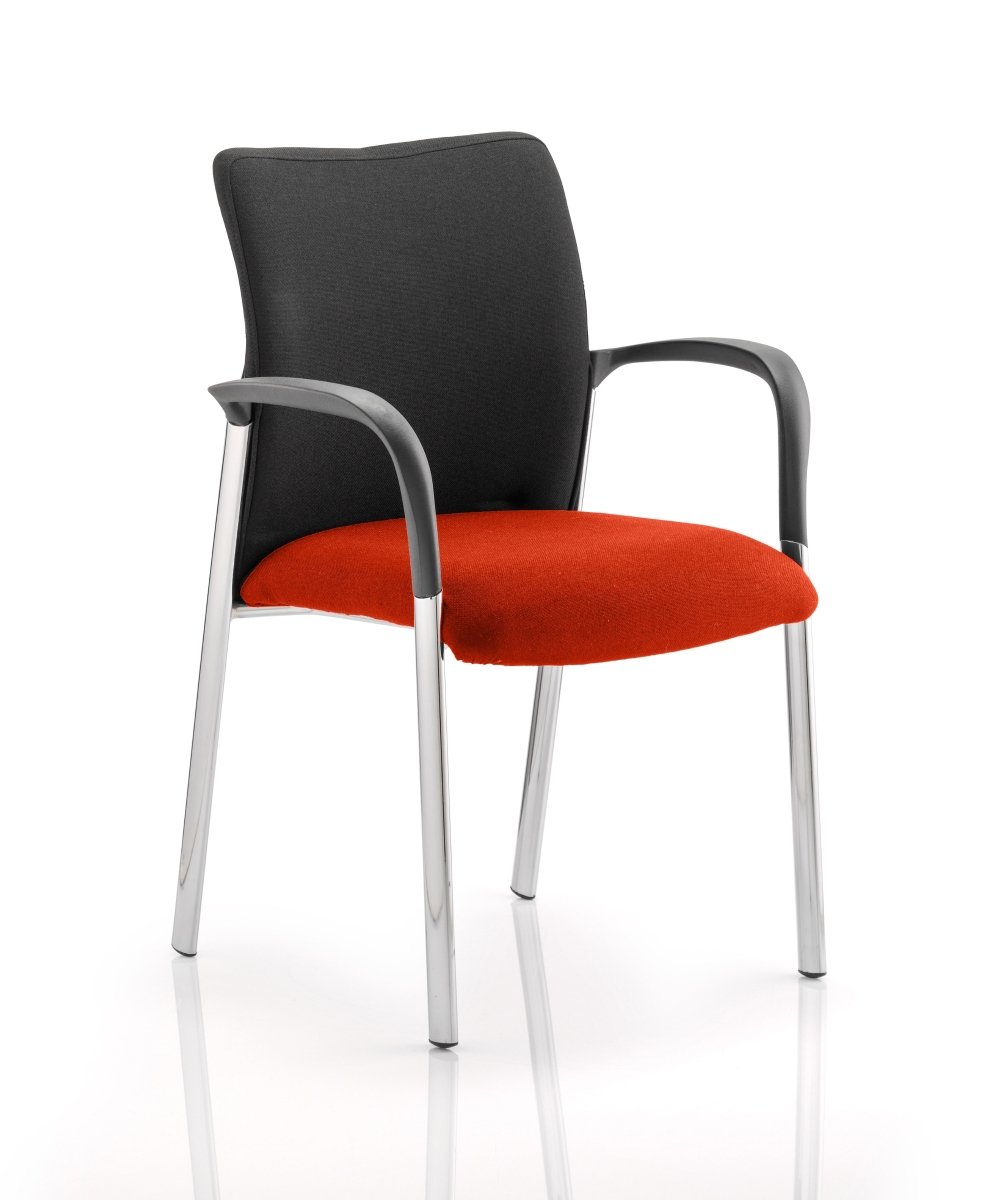 Office furniture academy-visitor-chair Dynamic  Bespoke Tansy Purple  No Arms Black Fabric