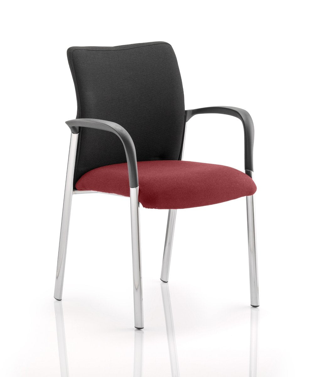 Office furniture academy-visitor-chair Dynamic  Bespoke Tabasco Orange  No Arms Matching Bespoke Fabric