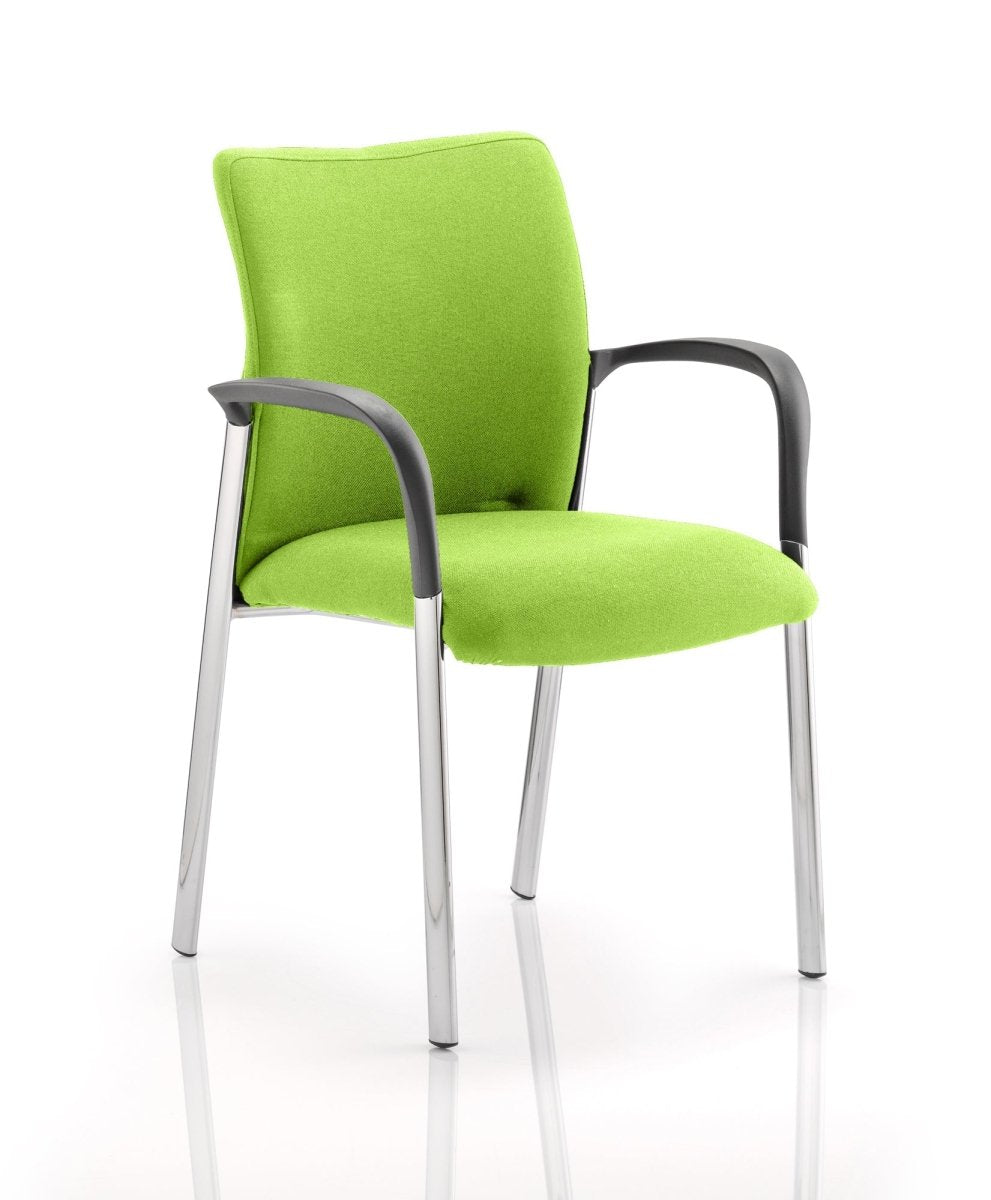 Office furniture academy-visitor-chair Dynamic  Bespoke Tansy Purple  With Arms Black Nylon