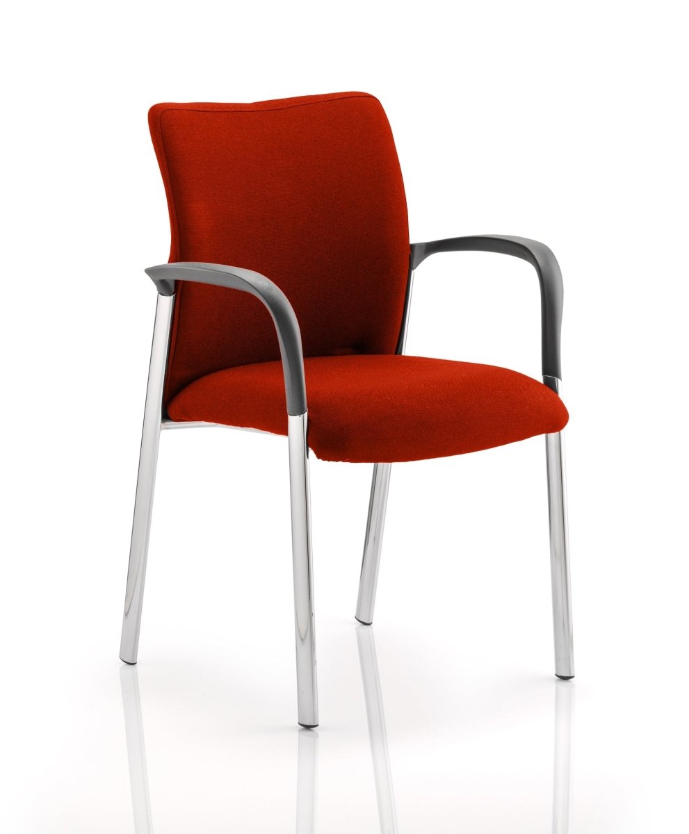 Office furniture academy-visitor-chair Dynamic  Bespoke Myrrh Green  No Arms Black Nylon